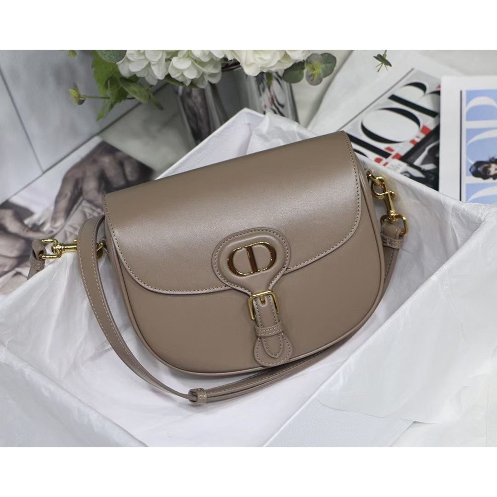 Dior Medium Bobby Bag In Warm Taupe Calfskin TDBS2813